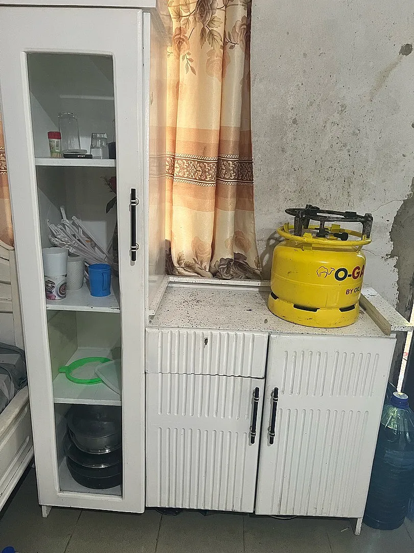 Kitchen Cabinet Naliuza Milango Miwili Two Plates