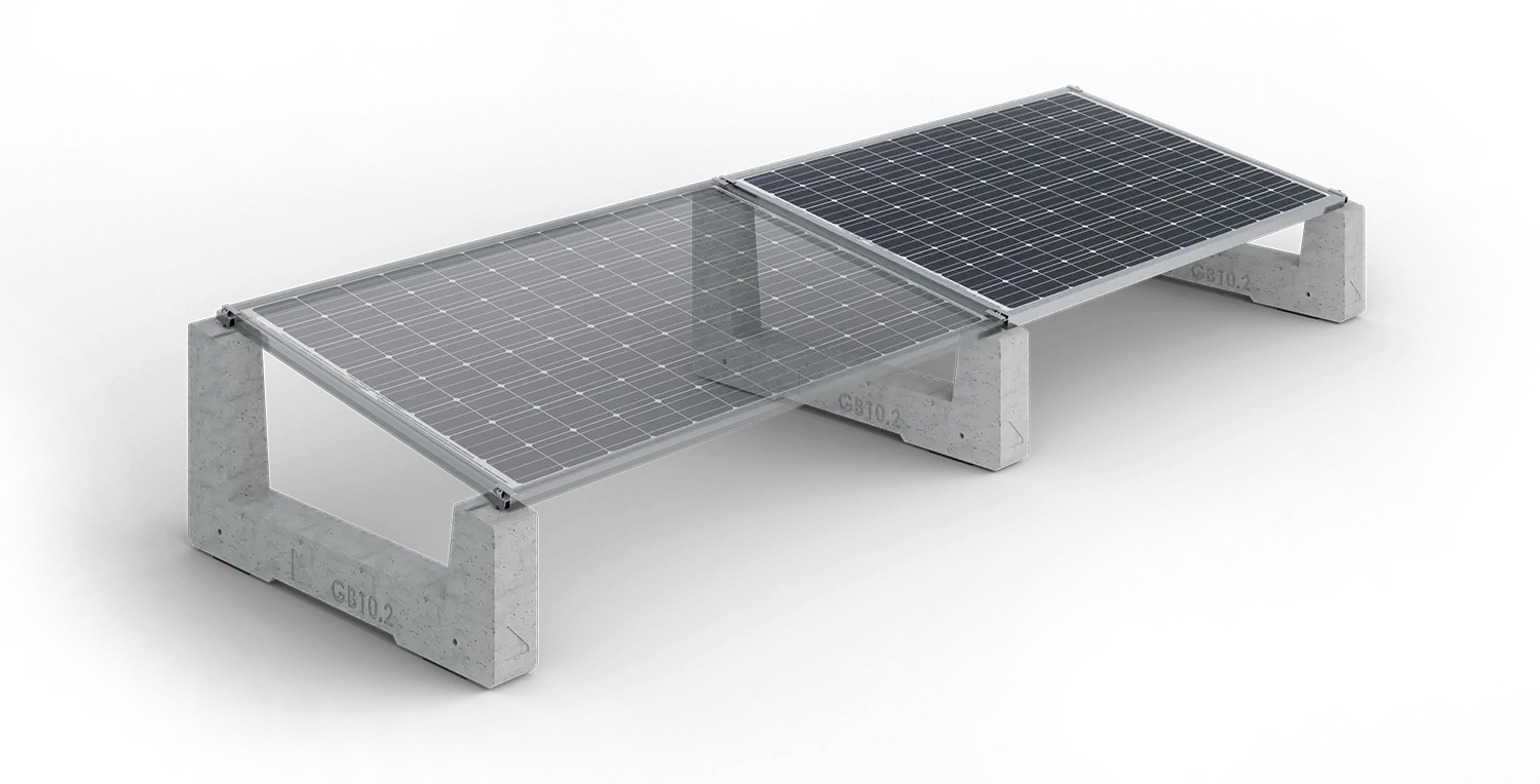 GB Solar - Strutture - Zavorra 10° Prima Fila