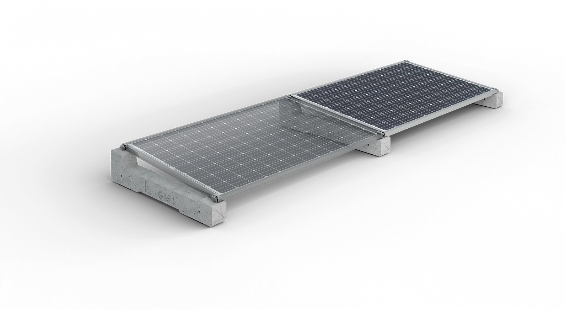 GB Solar - Strutture - Zavorre 5° Prima Fila