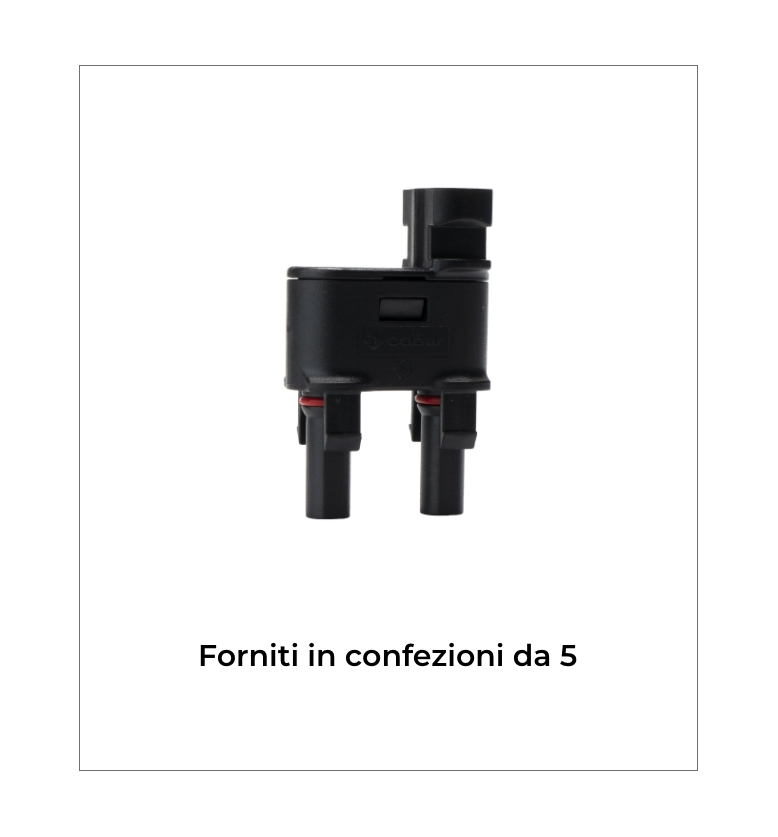 Cabur - Accessori - Connettore a Y Femmina/Maschio - Confezioni da 5