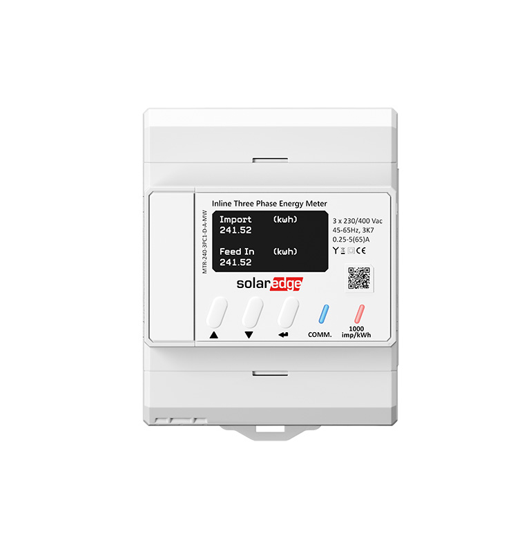 Solaredge - Inverter - Contatore di energia inline SolarEdge, mono e trifase 230/400V, 65A, con connessione Home Network