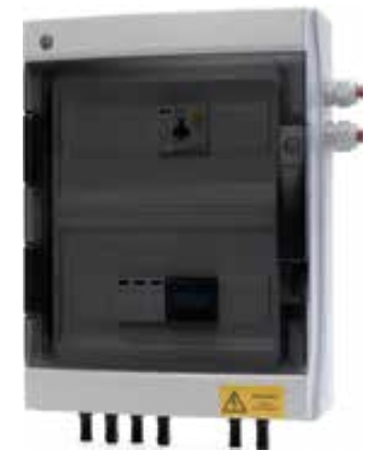 Cabur - Quadri Elettrici - Quadro unico box DC-AC - 2In/2Out - 600V - 25A DC - 32A CL A