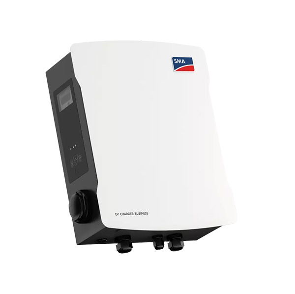 SMA - E-mobility - SMA EV Charger Business: doppia stazione di ricarica CA trifase per
applicazioni commerciali con connettore di ricarica e contatori conformi a
MID Wallbox CA come caricatore doppio per la ricarica
parallela di due veicoli elettrici; 2 x potenza di ricarica fino a 22 kW;
connettore di ricarica tipo 2; protezione differenziale CC integrata da 6
mA; contatore conforme a MID, indicazione di stato LED; lettore di
schede RFID e 2 schede RFID SMA; interfaccia Ethernet; OCPP 1.6 per
collegamento Back End; controllo dei carichi dinamico integrato per un
massimo di 250 punti di ricarica per procedure Master Slave; interfaccia
di
monitoraggio con Sunny Portal powered by ennexOS; robusta custodia
metallica per montaggio a parete o su colonnina