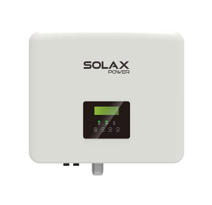 Solax - Inverter - Inverter ibrido monofase - X1 Hybrid G4 - Potenza AC 3kW - max corrente cortocircuito 13 A switch DC integrato - funzione backup integrata - garanzia 10 anni - dimensioni 482x417x181 mm - peso 22 kg 