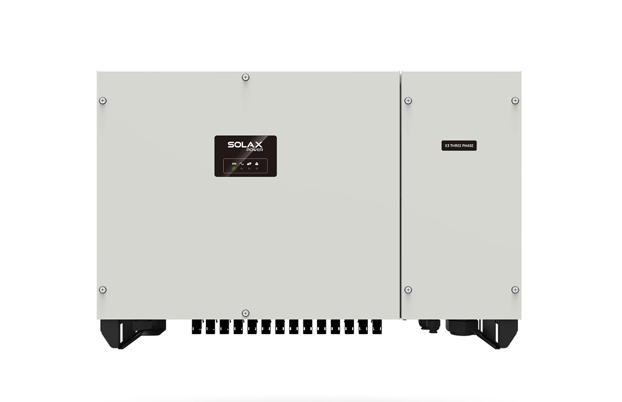 Solax - Inverter - Inverter trifase Solax - Potenza nominale 40kW  - 5 MPPT con doppio ingresso  - IP 66 - Dimensioni 630x521x286 mm - Peso 44 kg