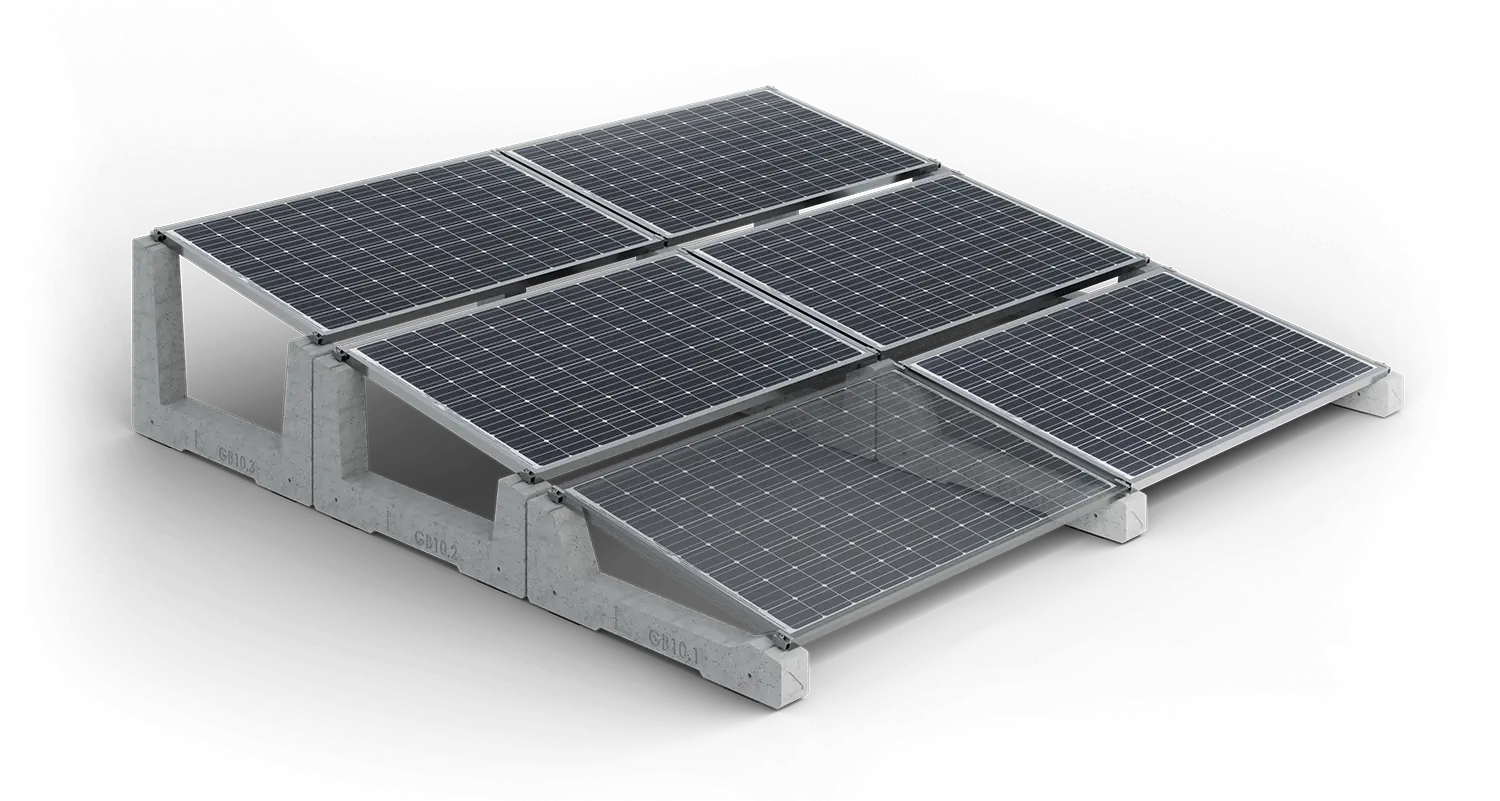 GB Solar - Strutture - Zavorra 5° da 65 Kg - 5° fila