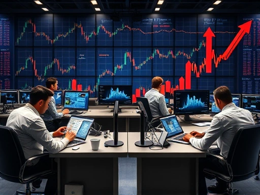 투자 시장에서 개인 투자자와 기관 투자자가 각자의 위치에서 경쟁하는 모습