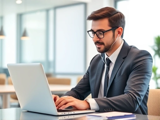 기업 IR 담당자와 소통하는 방법에 대한 개념적인 이미지