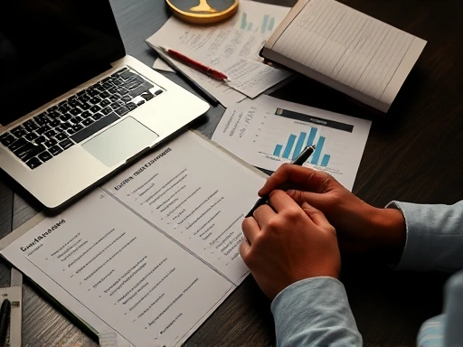 질문을 준비하는 개인 투자자를 상징하는 이미지