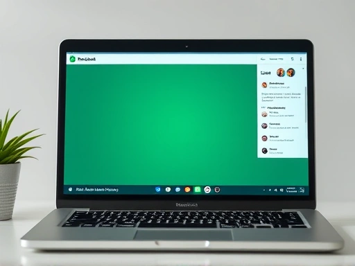 노트북 화면에 띄워진 온라인 IR 중계 화면.