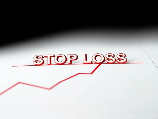 손절매 원칙을 상징하는 시각적 이미지