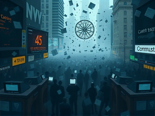 주식 시장에서 '카더라 통신'으로 표현되는 불확실한 정보들이 쏟아지는 모습