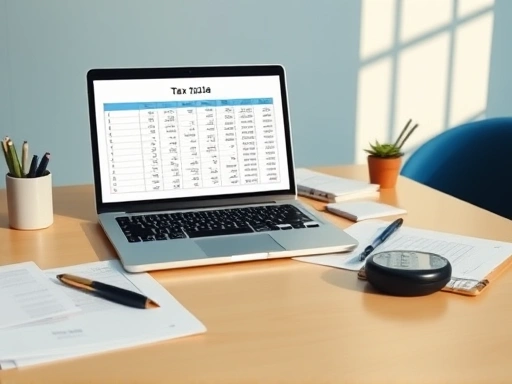 주식 투자 세금 관련 핵심 개념을 직관적으로 보여주는 차분한 분위기