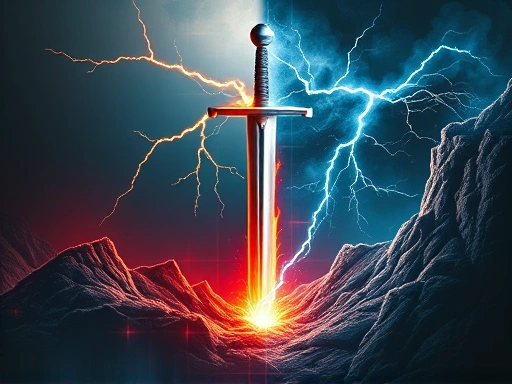 투자 시장의 양면성을 시각적으로 표현하는 이미지