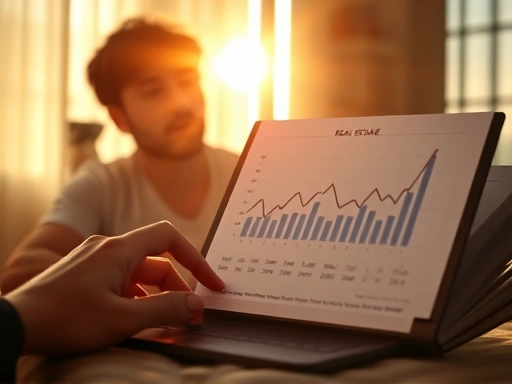 따뜻한 분위기에서 부동산 공부에 집중하는 모습을 보여주는 장면