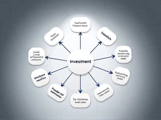 개념도를 중심으로 다양한 투자 목표와 성과 지표들이 상호 연결되는 모습
