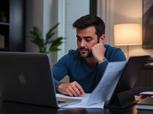 손실을 경험한 투자자가 세금 공제 방법을 탐색하는 모습