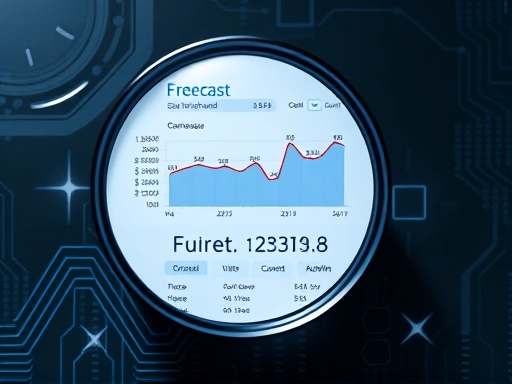 돋보기로 부동산 시세 예측 앱의 AI 분석 화면을 확대하여 보여줍니다.