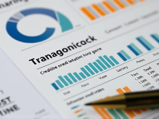 신용점수 그래프와 금융 서류들을 클로즈업하여 보여주는 이미지