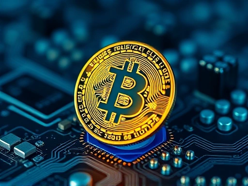 비트코인의 미래를 상징하는 이미지