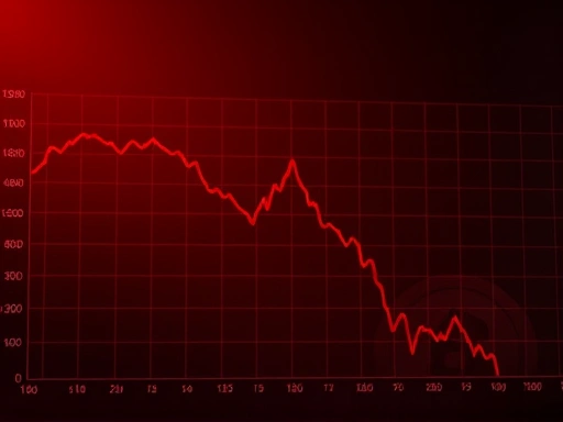하락하는 그래프를 보여주는 이미지