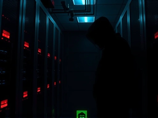 데이터 유출의 극적인 순간을 포착한 이미지