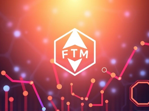 분산형 금융(DeFi) 생태계에서 팬텀(FTM) 로고와 핵심 기술을 강조하는 밝고 미래지향적인 스타일의 첫 번째 이미지