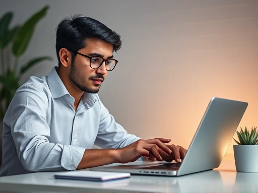 DeFi 초보자가 복잡한 DeFi 환경에서 정보에 입각한 결정을 내리는 방법을 배우기 위해 노트북에서 DeFi 리소스를 연구하는 모습