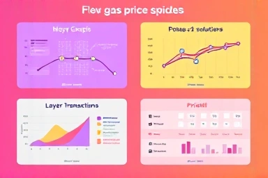 DeFi 플랫폼에서 가스비 폭등에 대처하는 다양한 방법을 보여주는 이미지