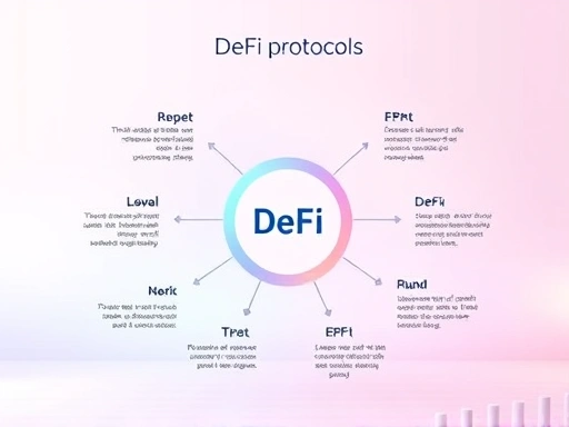 다양한 디파이 프로토콜을 시각적으로 보여주는 이미지