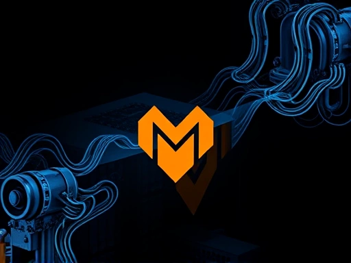 모네로 로고와 채굴 장비 이미지