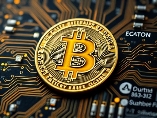 복잡한 회로 기판과 양자 칩의 클로즈업 이미지