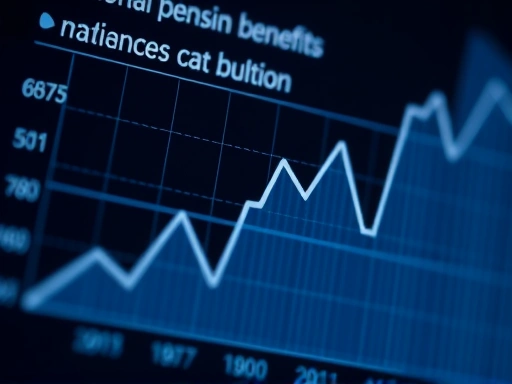 국민연금 수령액 변화를 보여주는 그래프를 클로즈업한 이미지