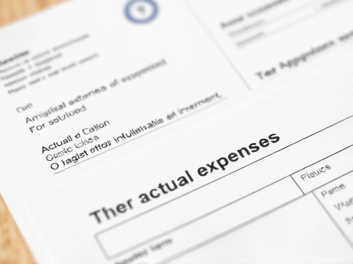 진료비 영수증과 실손보험 청구서류를 클로즈업하여 보여주는 이미지