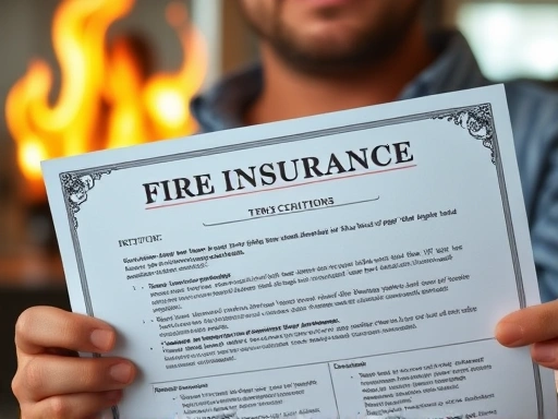 화재보험 증서, 보험 약관, 손해사정사의 모습