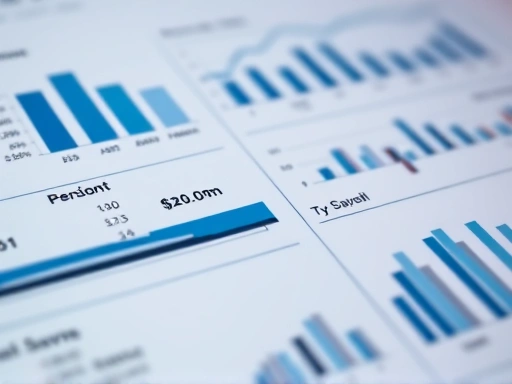 연금저축 상품 비교 분석을 나타내는 그래프와 차트가 있는 클로즈업 이미지