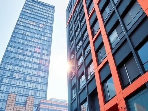 고층 건물 외관을 보여주는 이미지