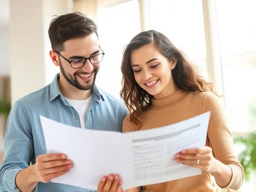 젊은 남녀가 밝은 분위기