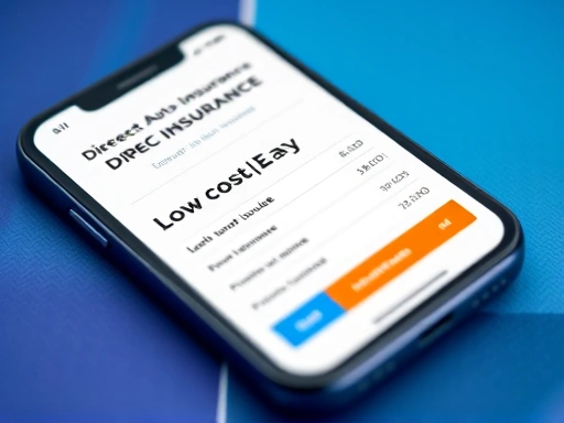 자동차보험 다이렉트 상품 광고 이미지