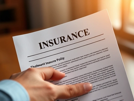 보험 증서를 들고 있는 설계사의 손을 클로즈업하여 보여주며, 부드러운 조명과 따뜻한 색감을 사용하여 신뢰감과 안정감을 강조합니다.