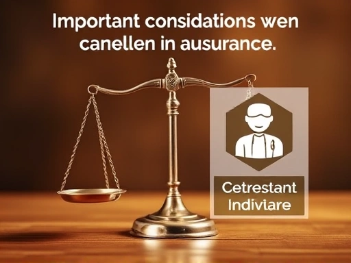 보험 해지 시 유의사항을 강조하는 이미지