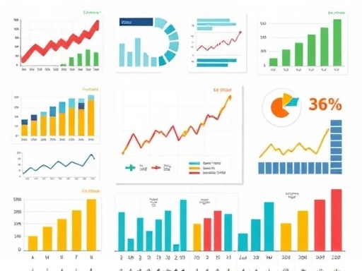 다양한 투자 그래프와 차트를 보여주는 이미지
