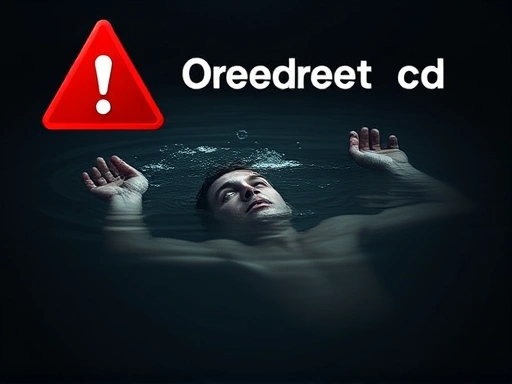 마이너스 대출 위험성을 경고하는 이미지