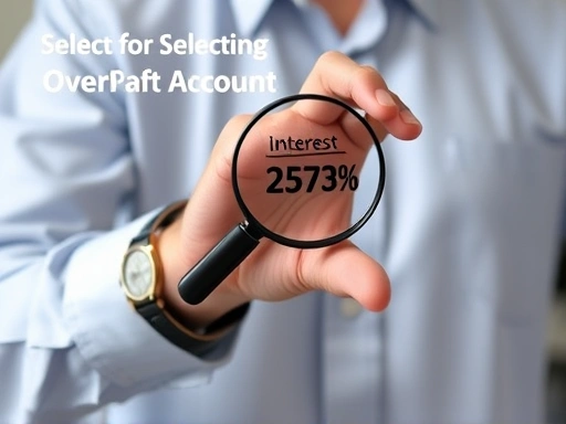 마이너스 통장 선택 기준을 보여주는 이미지