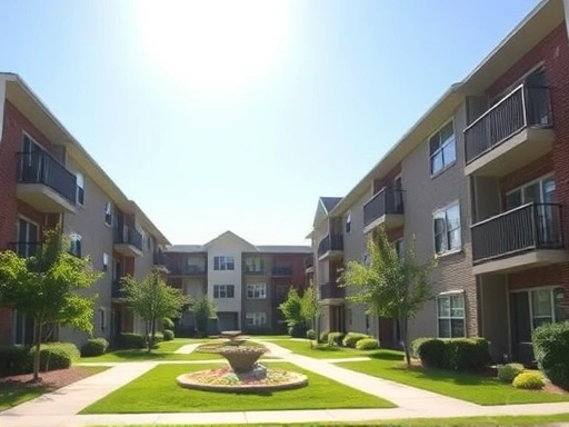 아파트 단지 전경을 담은 이미지