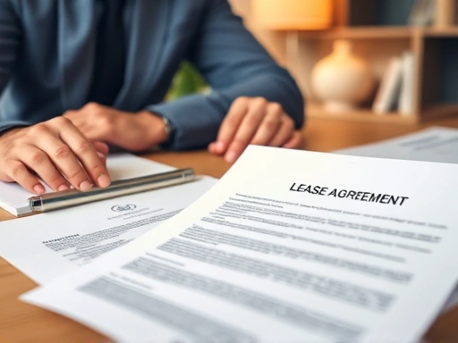 전세 계약서와 등기부등본을 꼼꼼히 확인하는 장면