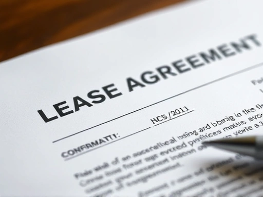 확정일자가 찍힌 전세 계약서 클로즈업 이미지