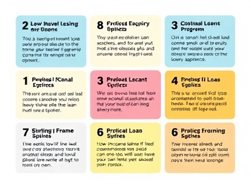 저소득층 대출 지원 프로그램의 다양한 옵션을 보여주는 콜라주 스타일 이미지