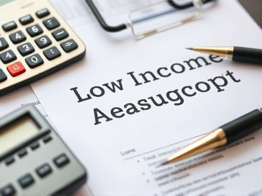 저소득층 대출 지원의 핵심 요소를 강조하는 클로즈업 스타일 이미지