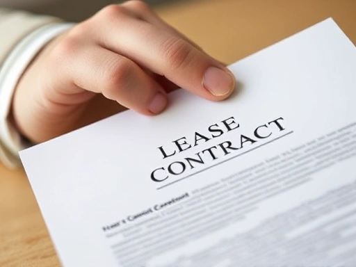 전세 계약서를 들고 있는 손과 계약서의 주요 부분을 클로즈업, 부드러운 조명과 섬세한 디테일로 안정감과 신뢰성을 표현하며, 계약의 중요성을 강조